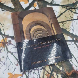 Anderson's Business Law Book 21st Edition Revised Volume II Legal Guide